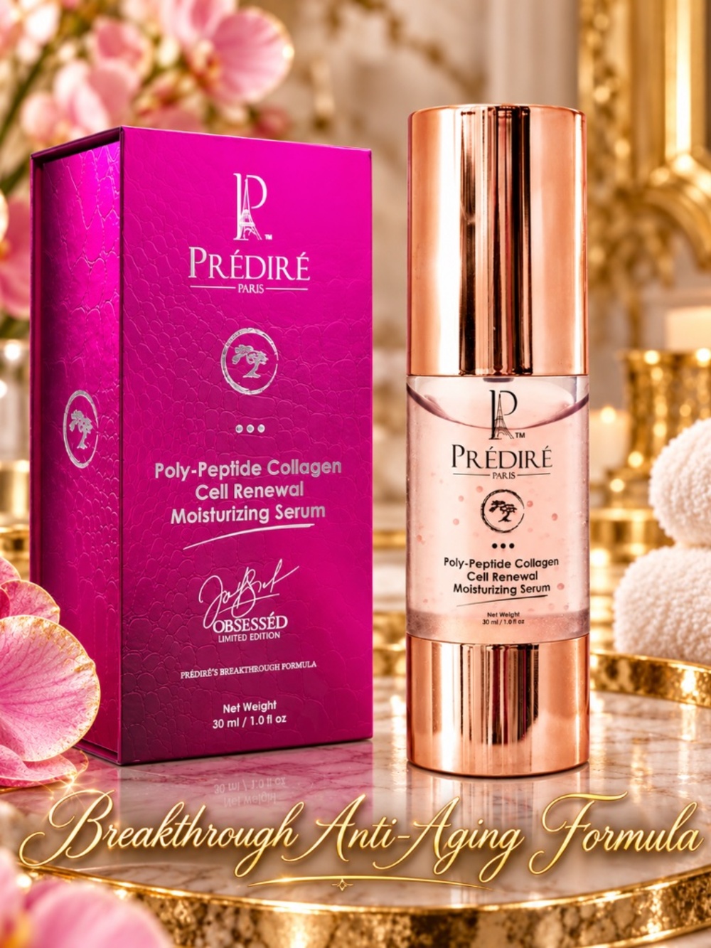 Prédiré Poly-Peptide Collagen Cell Renewal Serum, 30ml/1.0 fl oz. MSRP $600